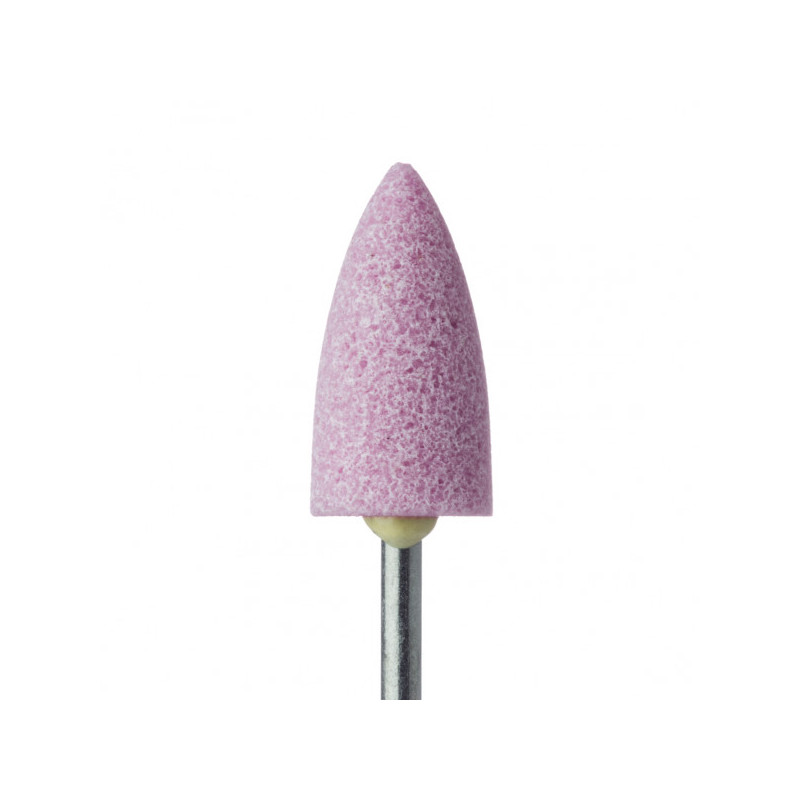 KAMIEŃ TRYMMER PĄKOWATY, DO METALU, RÓŻOWY, DŁ. 20,0 MM, NA PROSTNICĘ, ŚR. 10,0 MM