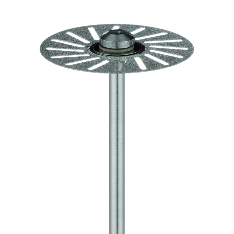 TARCZA DIAMENTOWA Z NACIĘCIAMI, DŁ. 0,2 MM, DROBNY, NA PROSTNICĘ, ŚR. 22,0 MM