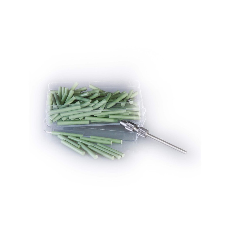 GUMKA UNIWERSAL WALEC, DO METALU, AMALGAMATU, POLEROWANIE NA POŁYSK, BARDZO DROBNA, DŁ. 19,0 MM, NA PROSTNICĘ, ŚR. 2,0 MM