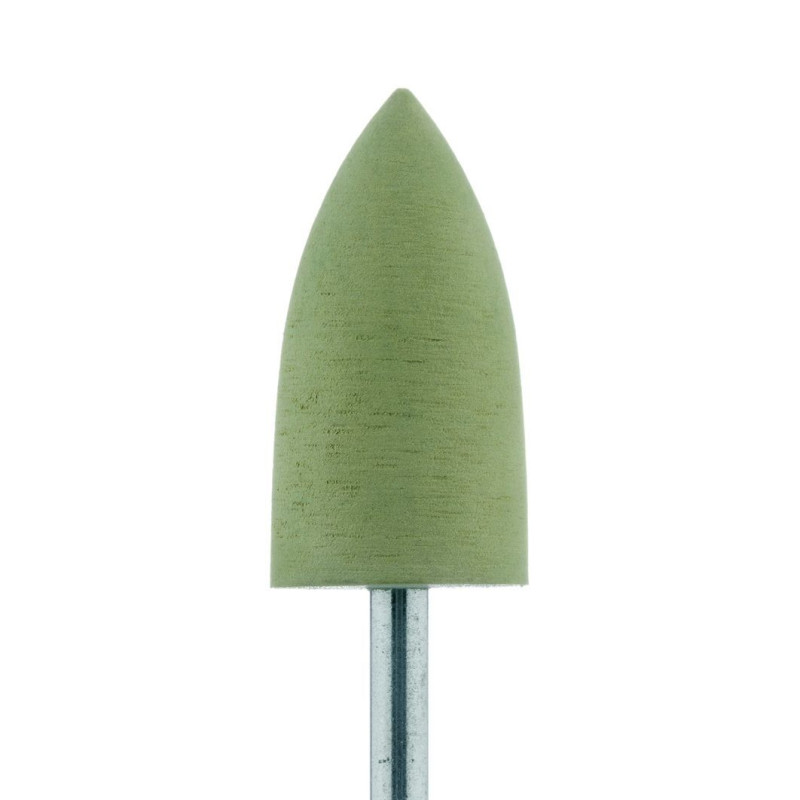 GUMKA DO AKRYLU DUŻY PŁOMIEŃ, POLEROWANIE NA POŁYSK, ŹÓŁTA, DŁ. 20,0 MM, NA PROSTNICĘ, ŚR. 10,0 MM