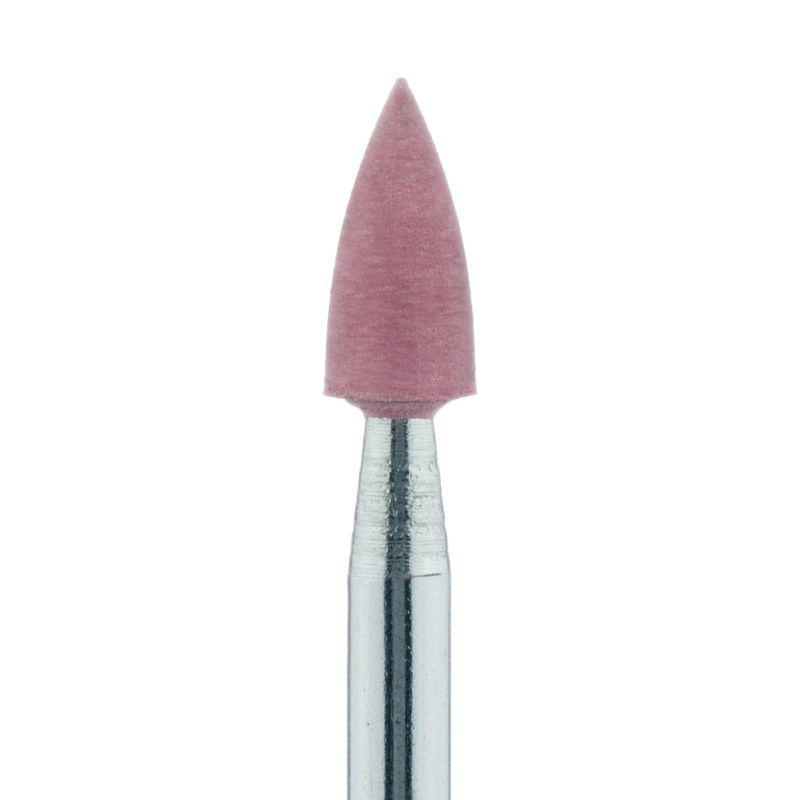 GUMKA DO PORCELANY DIAMENT PŁOMIEŃ, POLEROWANIE NA POŁYSK, CZERWONA, DŁ. 7,5 MM, NA KĄTNICĘ, ŚR. 3,0 MM