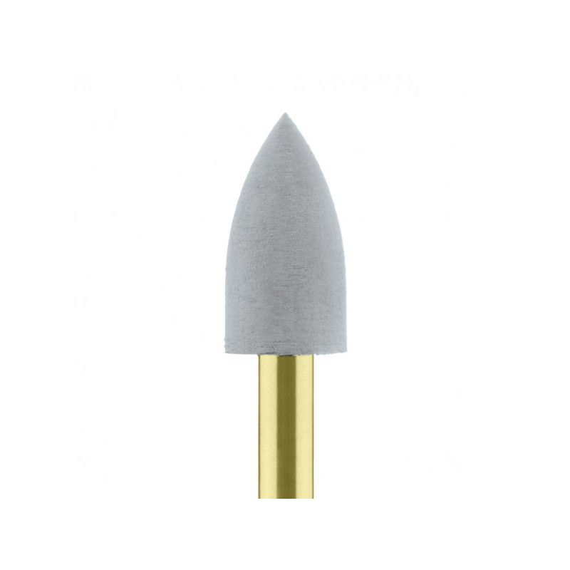 GUMKA DO POLEROWANIA PĄKOWATY PŁOMIEŃ, SZARA, DŁ. 10,00 MM, NA KĄTNICĘ, ŚR. 5,0 MM