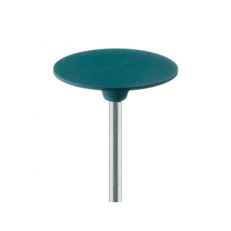 GUMKA "POLLIES" KRĄŻEK, POLEROWANIE ZASADNICZE, ZIELONA, DŁ. 0,5 MM, NA PROSTNICĘ, ŚR. 22,0 MM