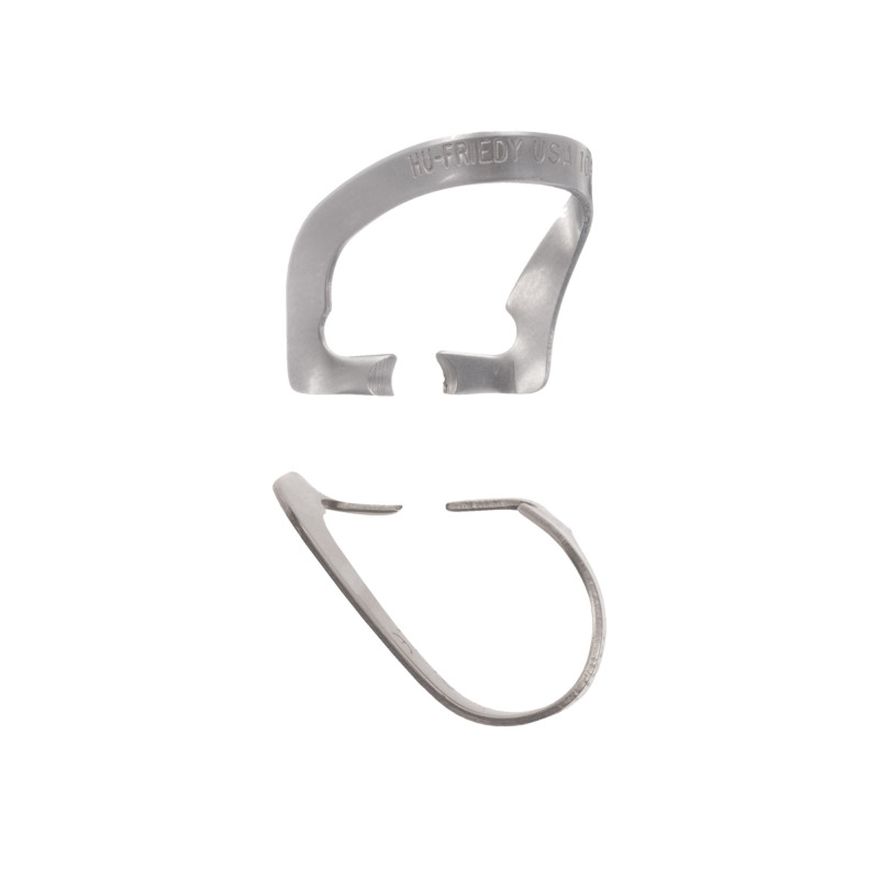 KLAMRA DO KOFERDAMU 106, ANTERIOR, SATIN STEEL