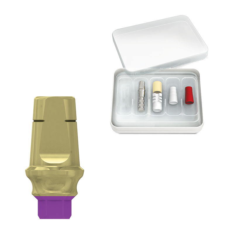 ZESTAW EL. PROTETYCZNYCH Z FILAREM O WYS. 6 MM I PROFILU STOPNIA 2 MM, CONCAVE, DO IMPLANTÓW M4/SEVEN, SP
