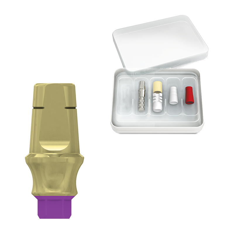 ZESTAW EL. PROTETYCZNYCH Z FILAREM O WYS. 6 MM I PROFILU STOPNIA 3 MM, CONCAVE, DO IMPLANTÓW SEVEN/M4, SP