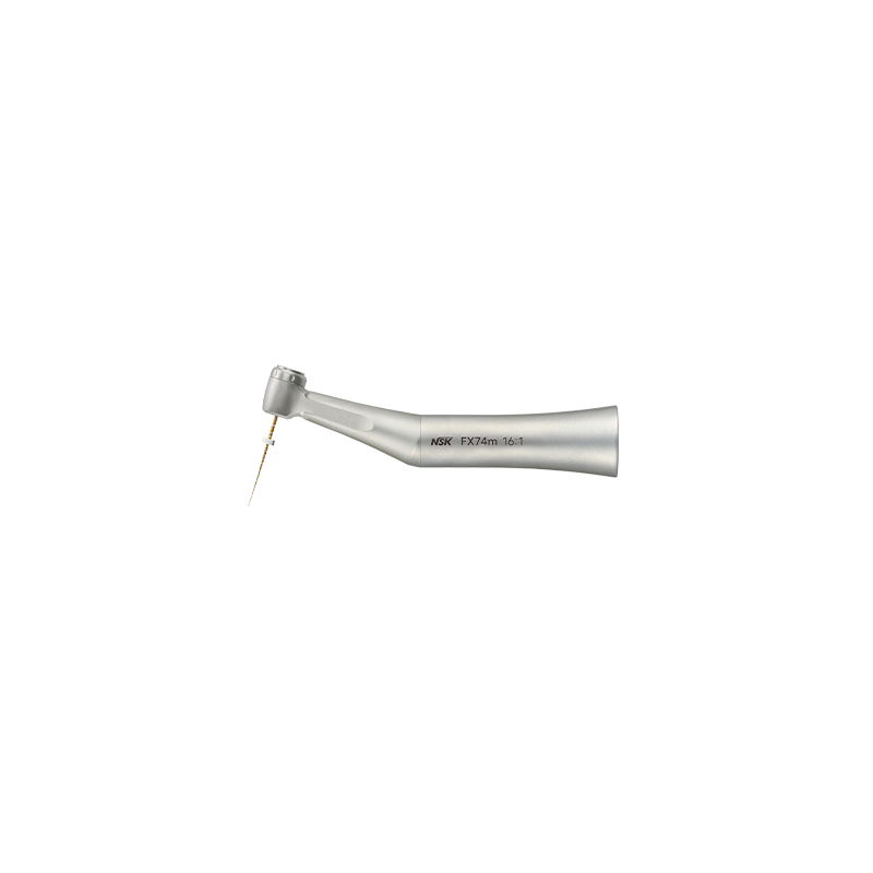 Kątnica endodontyczna na mikrosilnik FX74m , stalowa , bez światła , zwalniająca (16:1) ,obrót 80°
