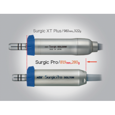 Fizjodyspenser Surgic Pro+ OPT -D , mikrosilnik SGL70M , ze światłem , kątnica  X-DSG20L, sterownik przewodowy, USB