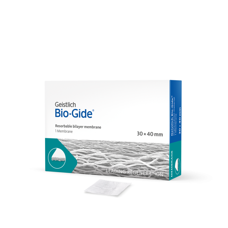 GEISTLICH BIO-GIDE®, DWUSTRONNA MEMBRANA KOLAGENOWA 30X40 MM