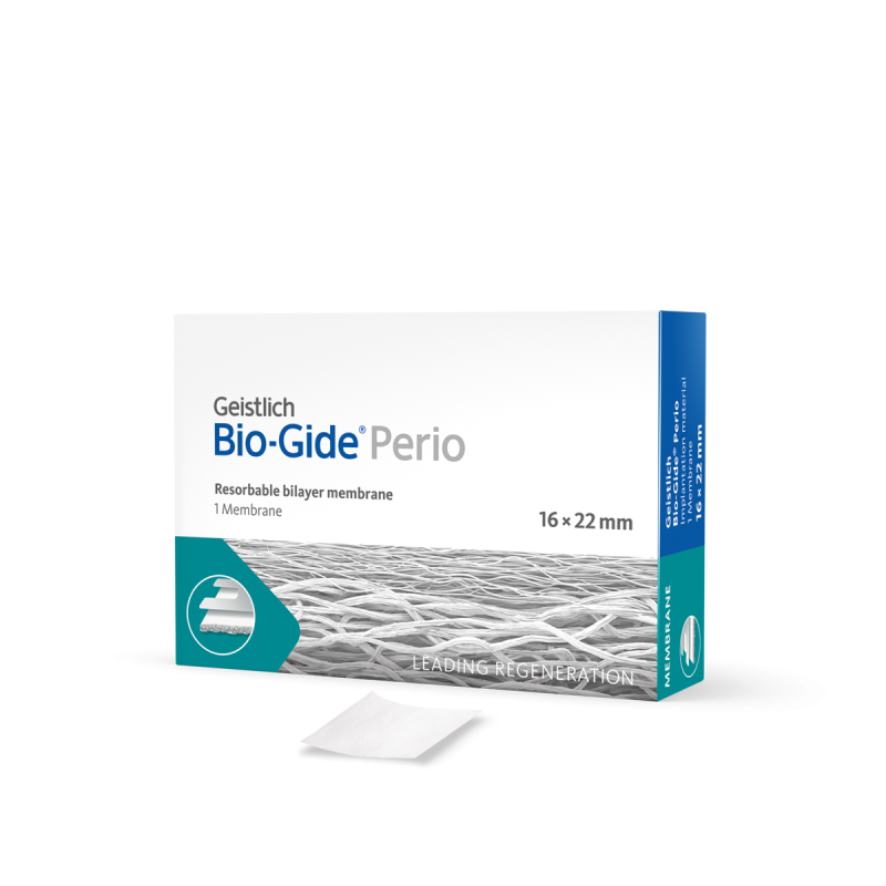 GEISTLICH BIO-GIDE® PERIO, DWUSTRONNA MEMBRANA KOLAGENOWA, 16 X 22 MM